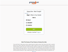 Tablet Screenshot of grannysexindia.com